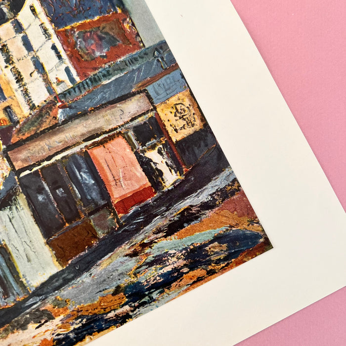 Vintage 1953 Utrillo “Rue Ravignan” Art Print