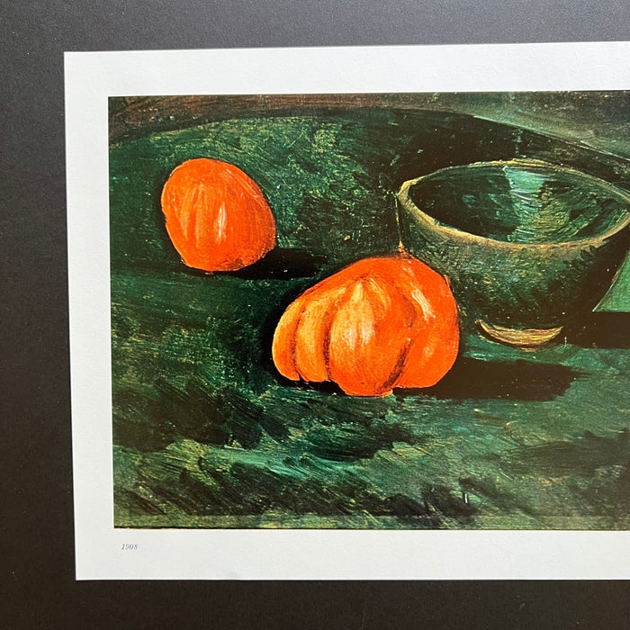 Vintage 1961 Pablo Picasso Deep Green Still Life Art Print
