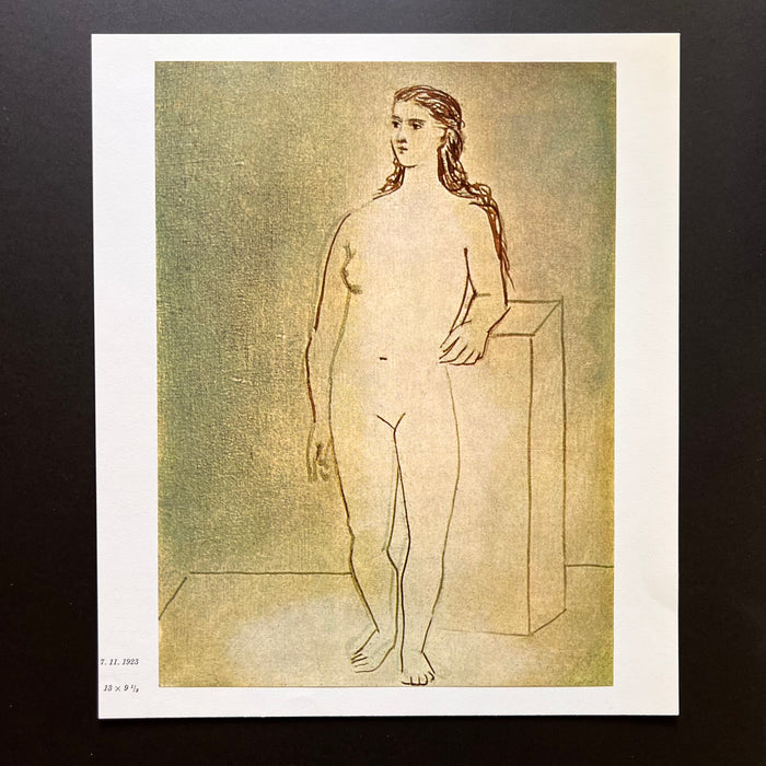 Vintage 1961 Pablo Picasso Heroic Nude Art Print