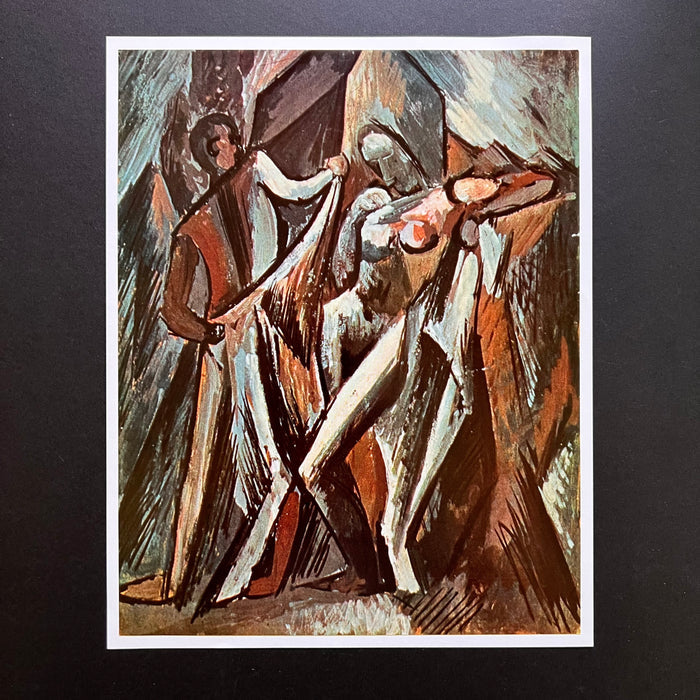 Vintage 1961 Pablo Picasso Two Bathers Cubism Art Print