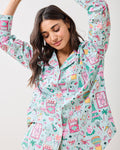 Viva Las Vegas - Long PJ Set - Mint - Printfresh