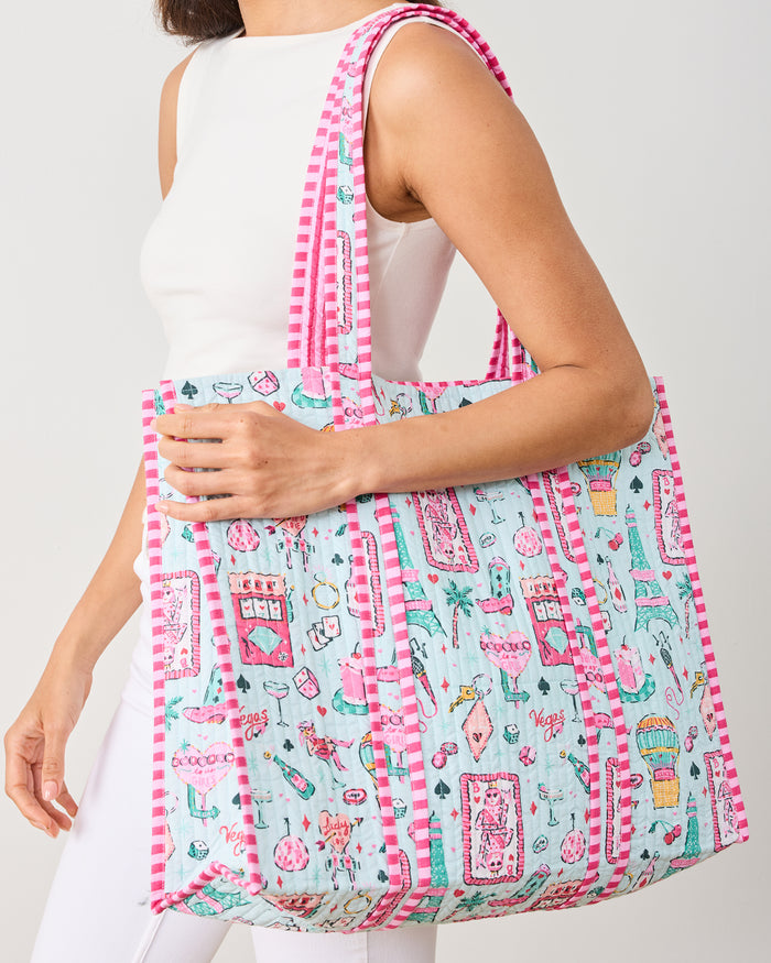 Viva Las Vegas - The Traveler Tote - Mint - Printfresh
