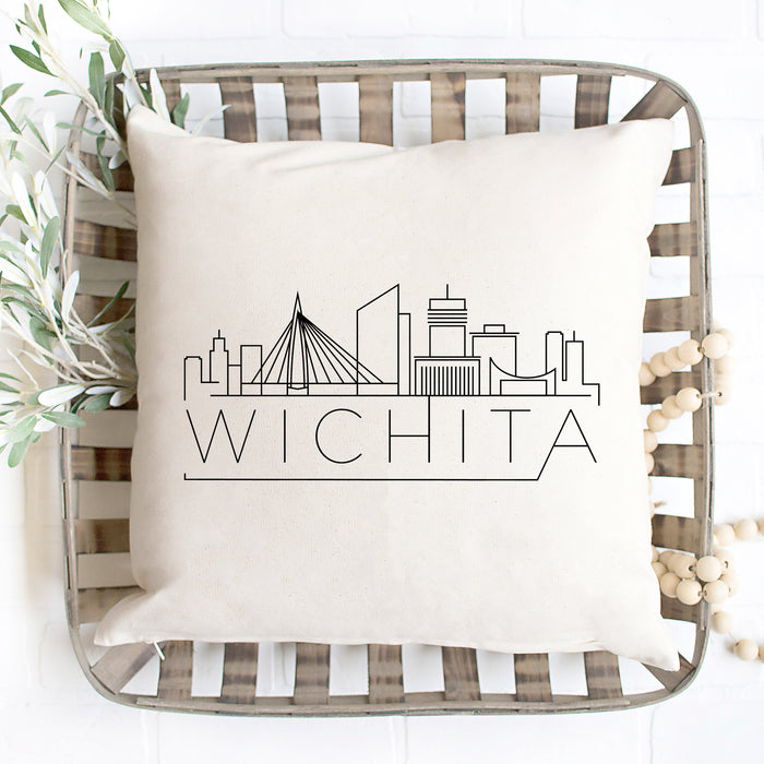 Wichita Skyline Pillow Cover