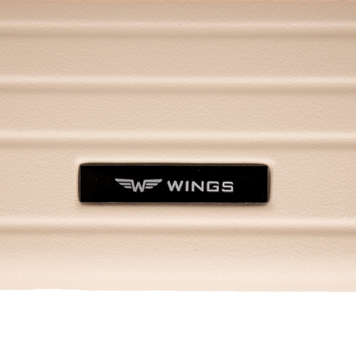 Walizka kabinowa Wings ABS+ 20" Customized DIRTY WHITE ZEUS customized