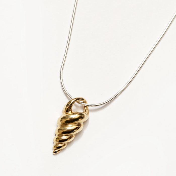 Wolf Circus Jewelry | Halle Shell Necklace | Gold Shell Necklace | Layering Necklace | Minimal Necklace | Excelsior, MN | Golden Rule Gallery