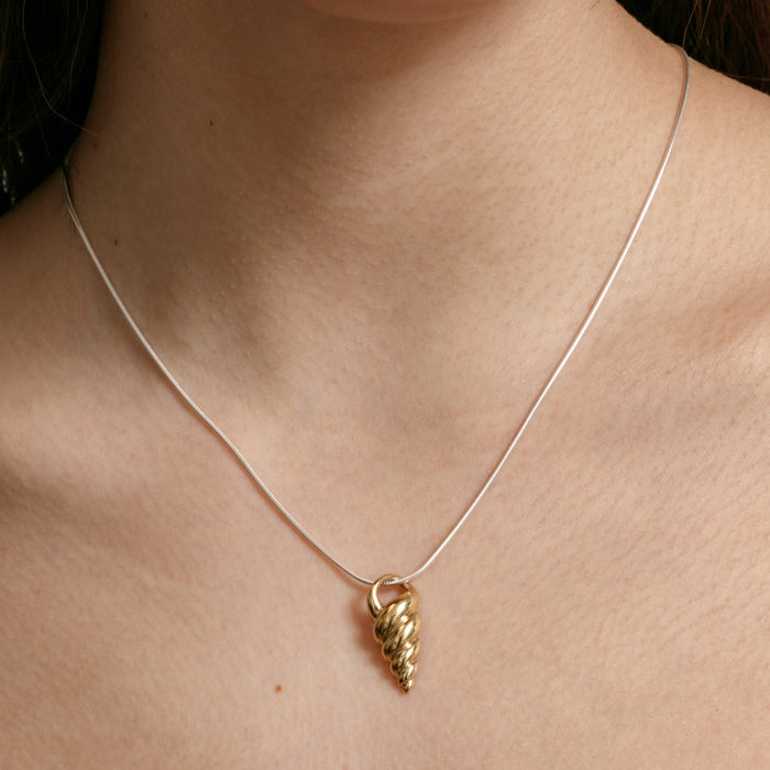 Wolf Circus Jewelry | Halle Shell Necklace | Gold Shell Necklace | Layering Necklace | Minimal Necklace | Excelsior, MN | Golden Rule Gallery