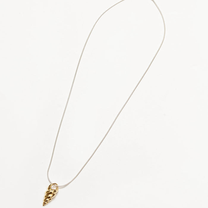 Wolf Circus Jewelry | Halle Shell Necklace | Gold Shell Necklace | Layering Necklace | Minimal Necklace | Excelsior, MN | Golden Rule Gallery