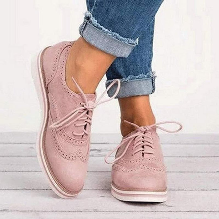 Women's Moccasins with Lace Closure, Lightweight and Durable Ladies Moccasin Shoes for Casual and Work Wear-1