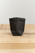 Uashmama Home Bath Organization XSmall Paper Bag Black / 3" L X 3" W X 6" H