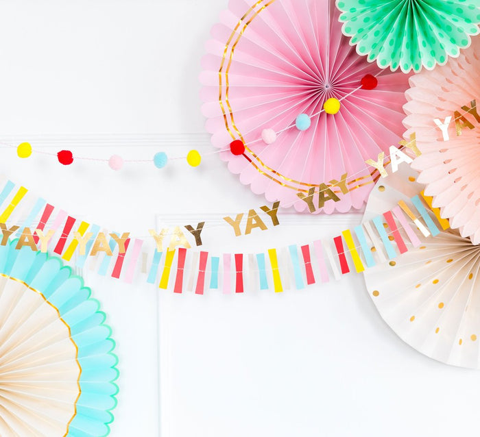YAY Pom Pom Mini Banner Set