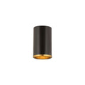 Z-Lite Arlo Matte Black Rubbed Brass 1 Light Flushmount 2303F1-MB-RB
