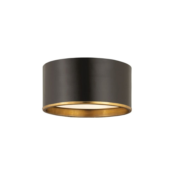 Z-Lite Arlo Matte Black Rubbed Brass 2 Light Flushmount 2303F2-MB-RB