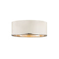 Z-Lite Arlo Matte White Chrome 3 Light Flushmount 2303F3-MW-CH