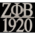 Zeta Phi Beta Greek Bar Silver Lapel Pin